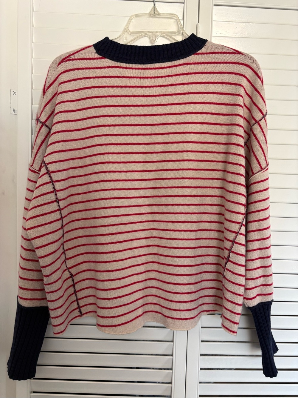 Anthropologie Maeve Logan Sea Dogs Nautical Long-Sleeve Crew-Neck Pullover Sz S - Picture 9 of 9